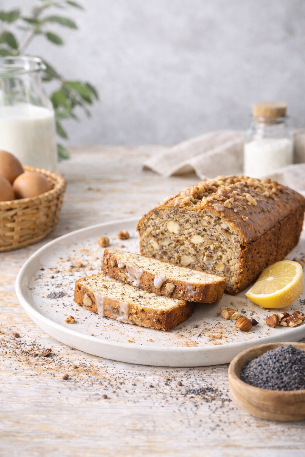 Préparation pour cake aux noix hyperproteiné 0 sucre