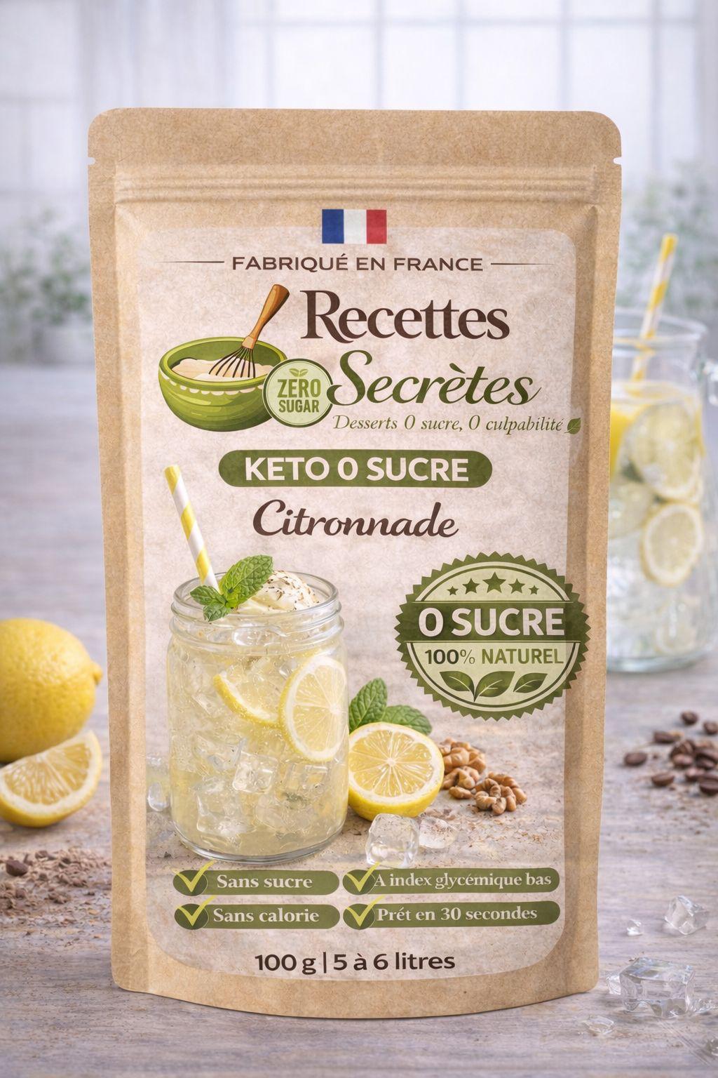 Préparation Citronnade Keto 0 Sucre